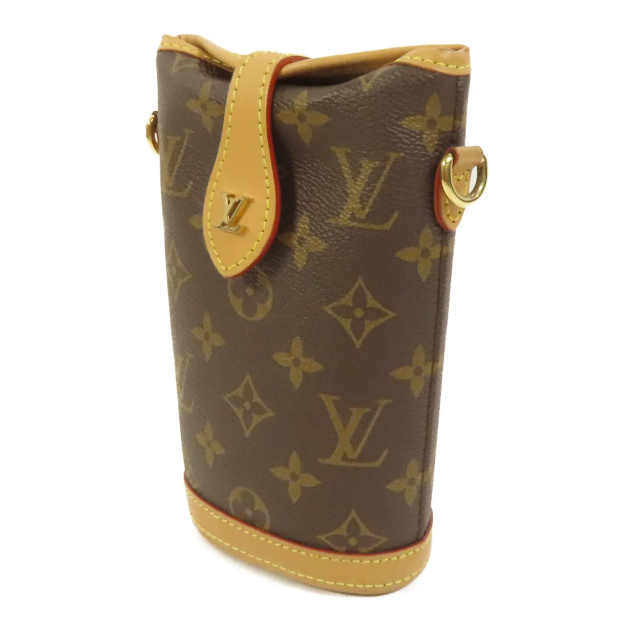 LOUIS VUITTON Fold Me Pouch M80874 Shoulder Bag Coated Canvas 棕色 / Brown Coated Canvas Rank B - Thumbnail 3