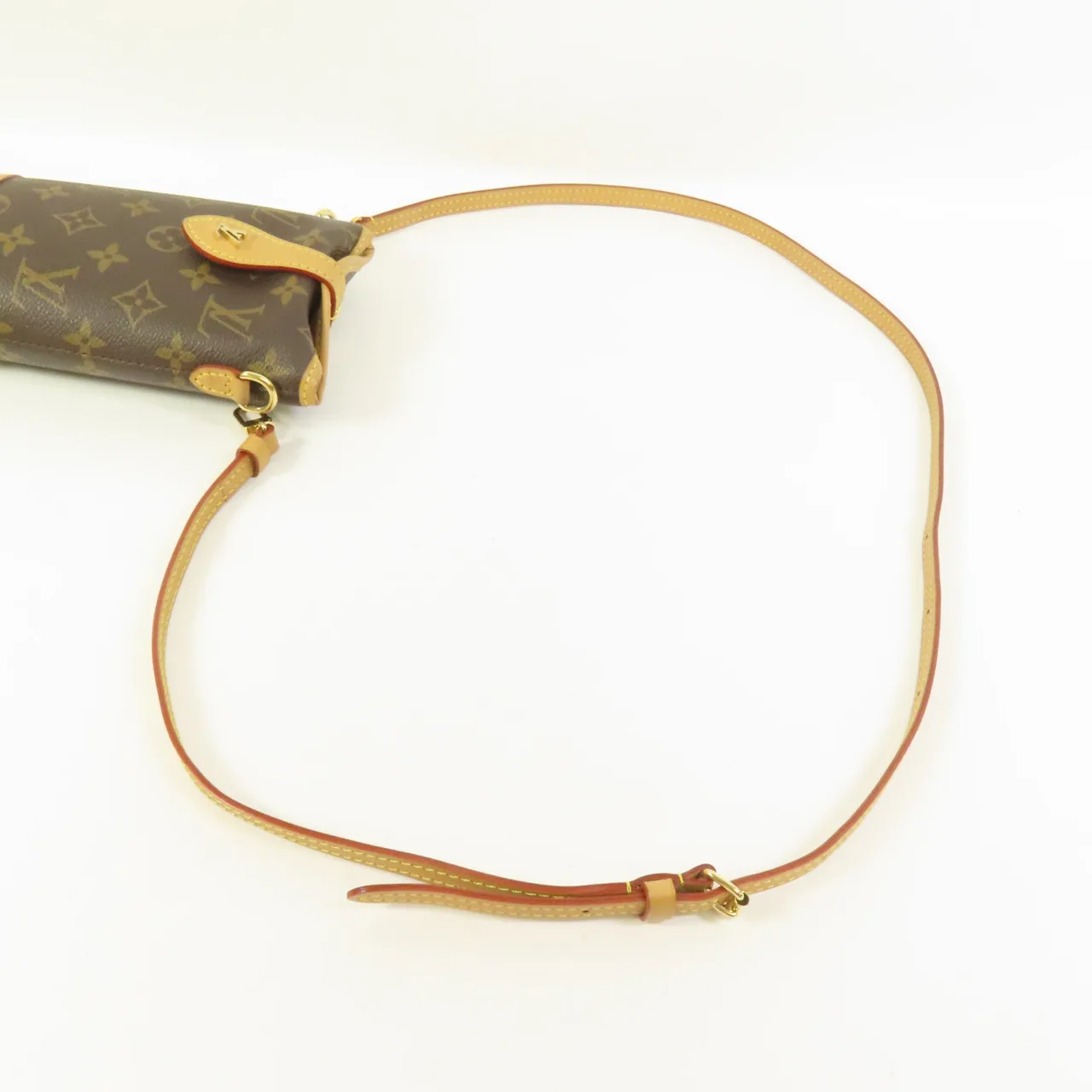 LOUIS VUITTON Fold Me Pouch M80874 Shoulder Bag Coated Canvas 棕色 / Brown Coated Canvas Rank B - Thumbnail 5