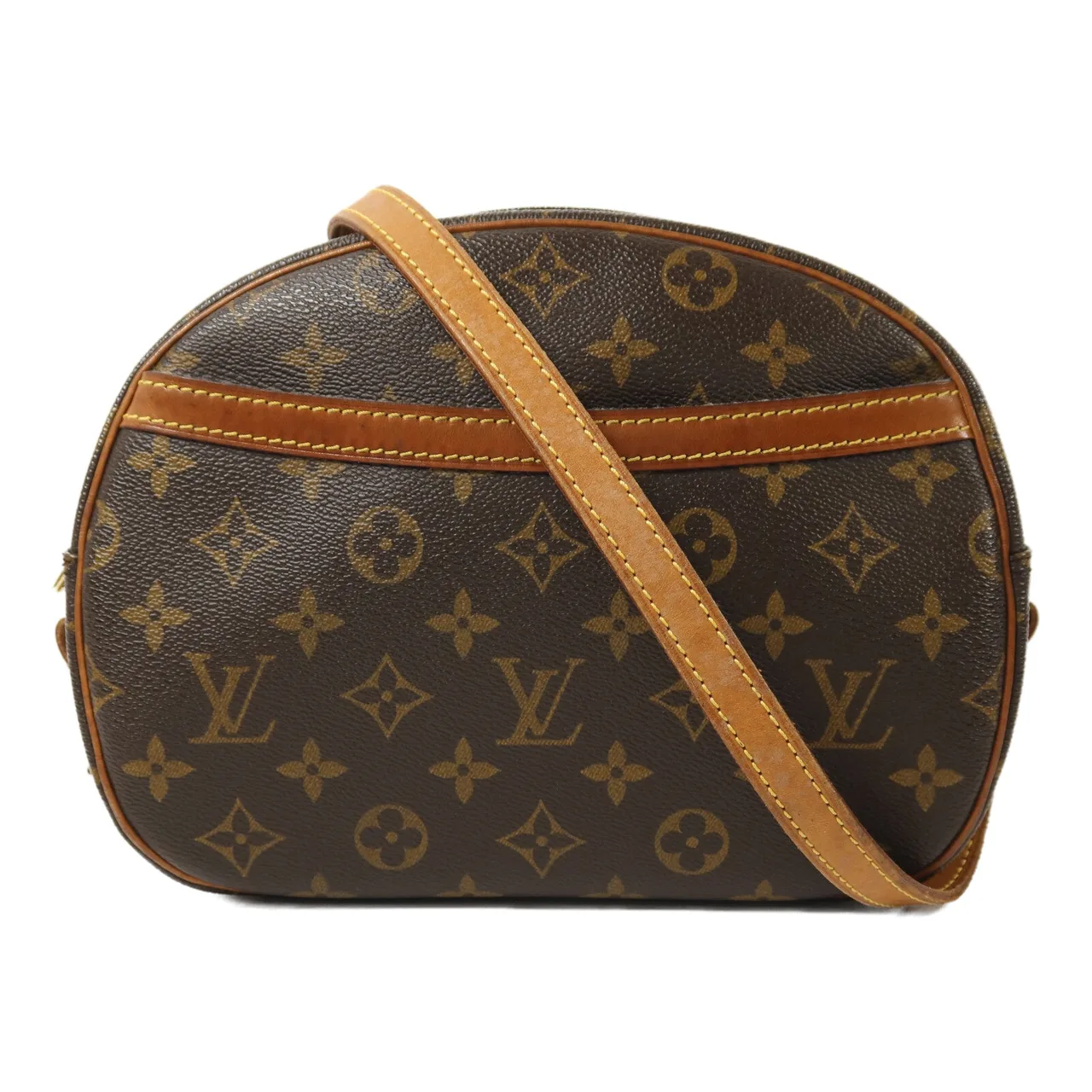 LOUIS VUITTON Blois M51221 Shoulder Bag Coated Canvas 棕色 / Brown