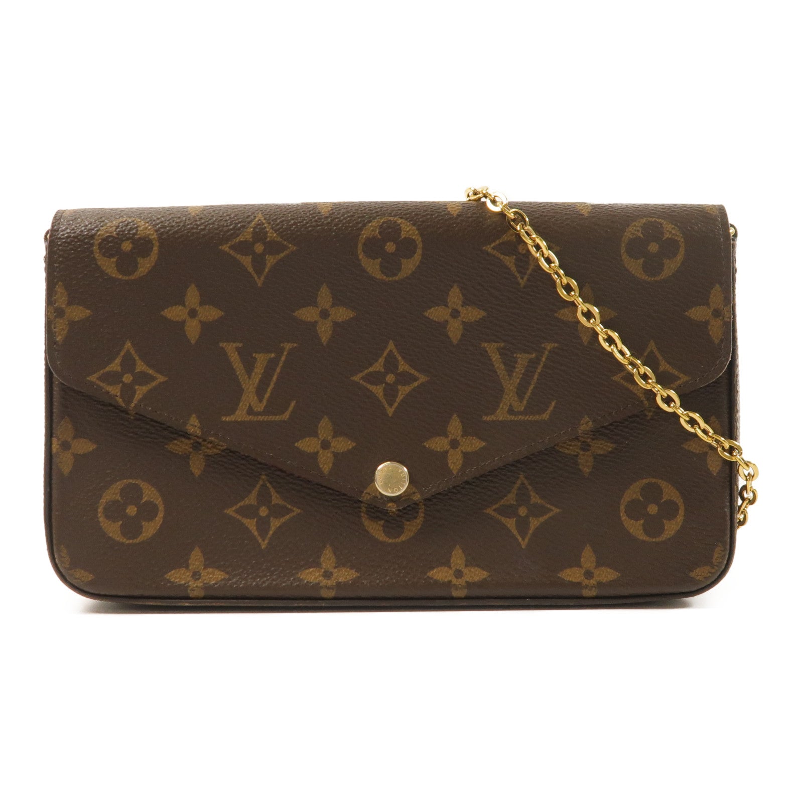 LOUIS VUITTON Felicie M81896 Shoulder Bag Coated Canvas