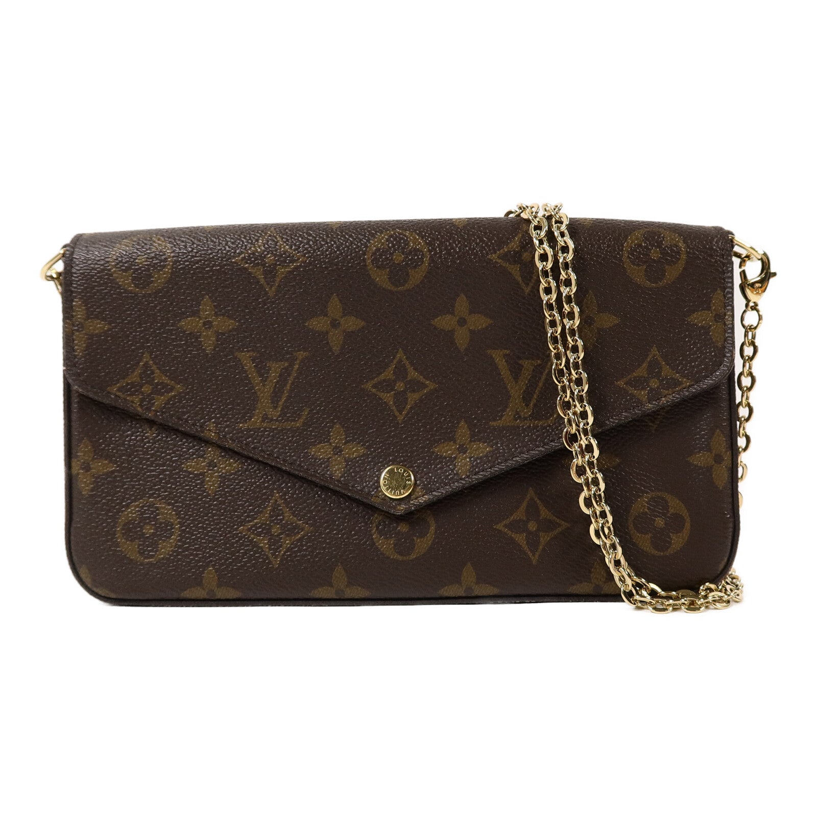 LOUIS VUITTON Felicie M61276 Shoulder Bag Coated Canvas