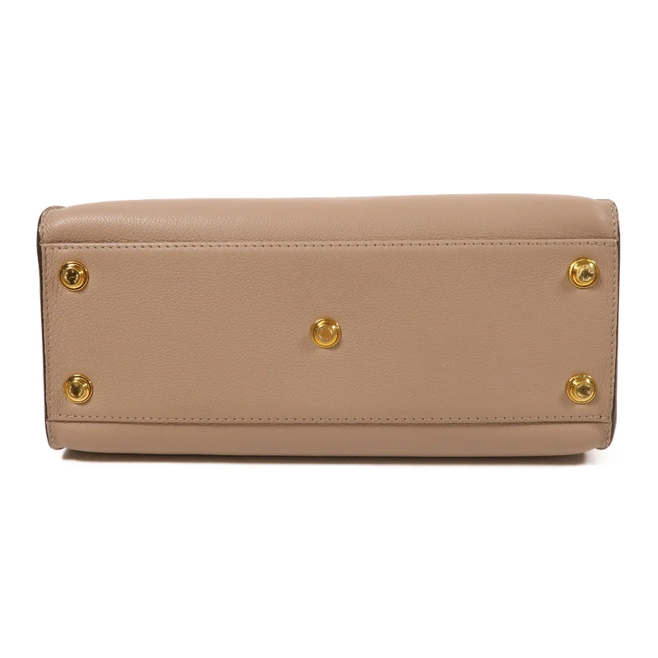 LOUIS VUITTON On My Side M53825 手提包 牛皮 米色 牛皮 中古品B - 縮圖 4