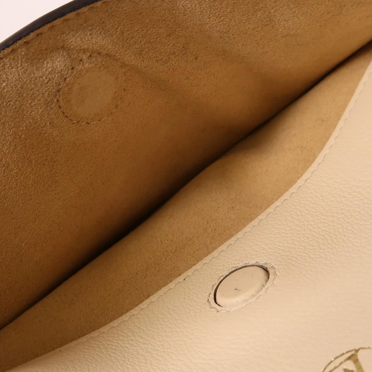 LOUIS VUITTON On My Side M53825 手提包 牛皮 米色 牛皮 中古品B - 縮圖 17