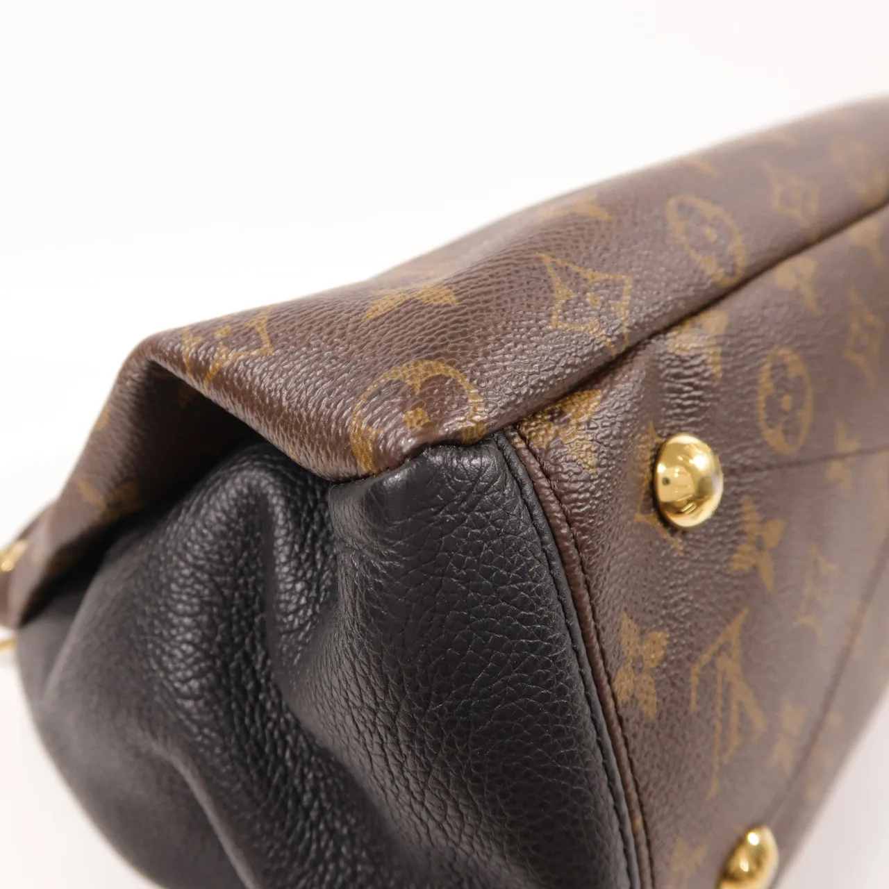 LOUIS VUITTON Pallas M40908 兩用包 塗層帆布 棕色 / 黑色 / Black 塗層帆布 中古品C - 縮圖 8