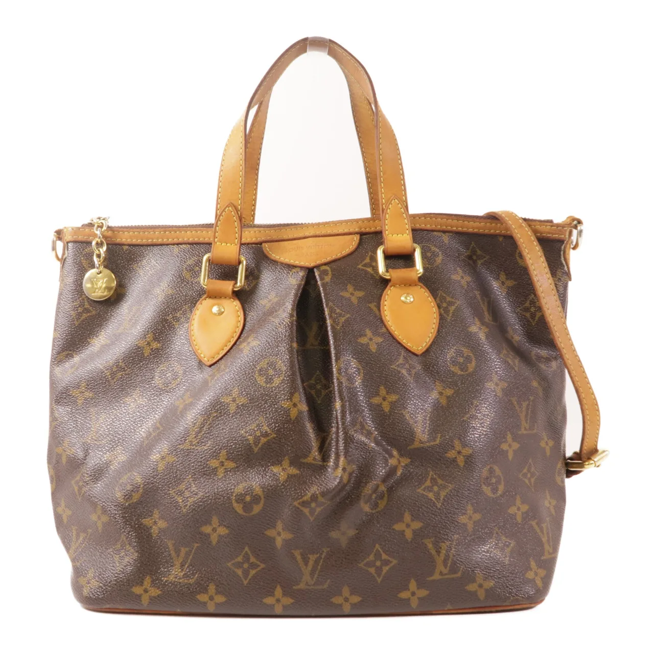 LOUIS VUITTON Palermo M40145 2-Way Bag Coated Canvas 棕色 / Brown