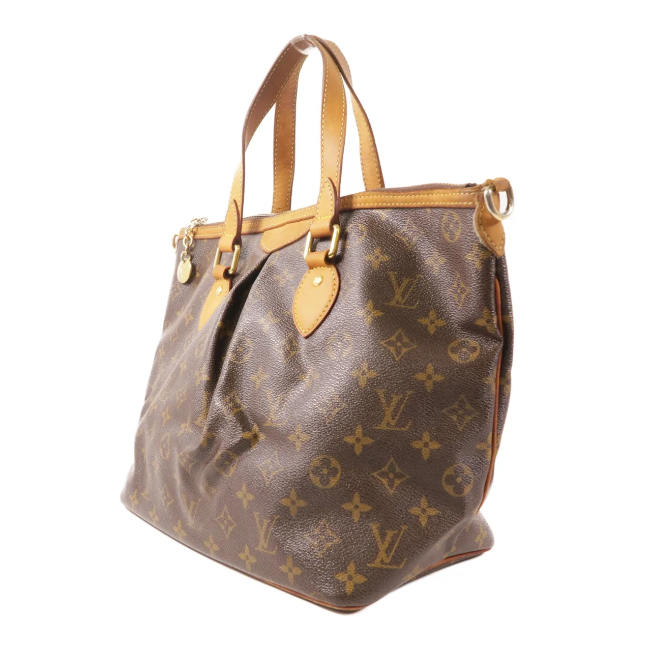 LOUIS VUITTON Palermo M40145 兩用包 塗層帆布 棕色 / Brown 塗層帆布 中古品B - 縮圖 3
