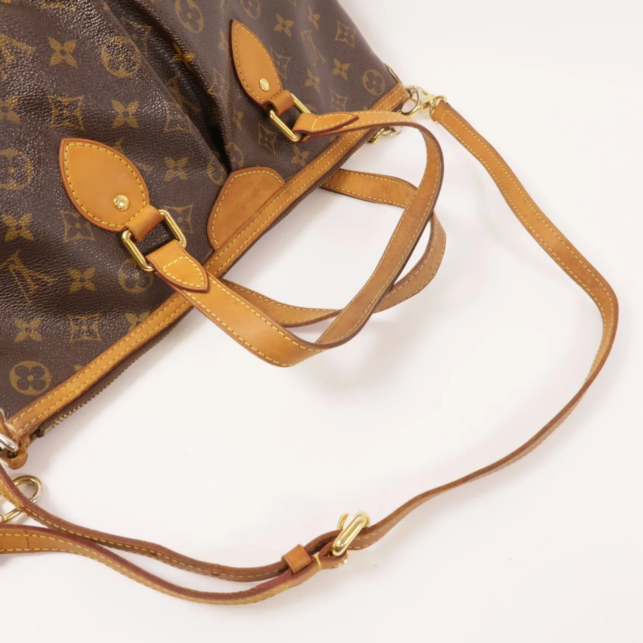 LOUIS VUITTON Palermo M40145 兩用包 塗層帆布 棕色 / Brown 塗層帆布 中古品B - 縮圖 5