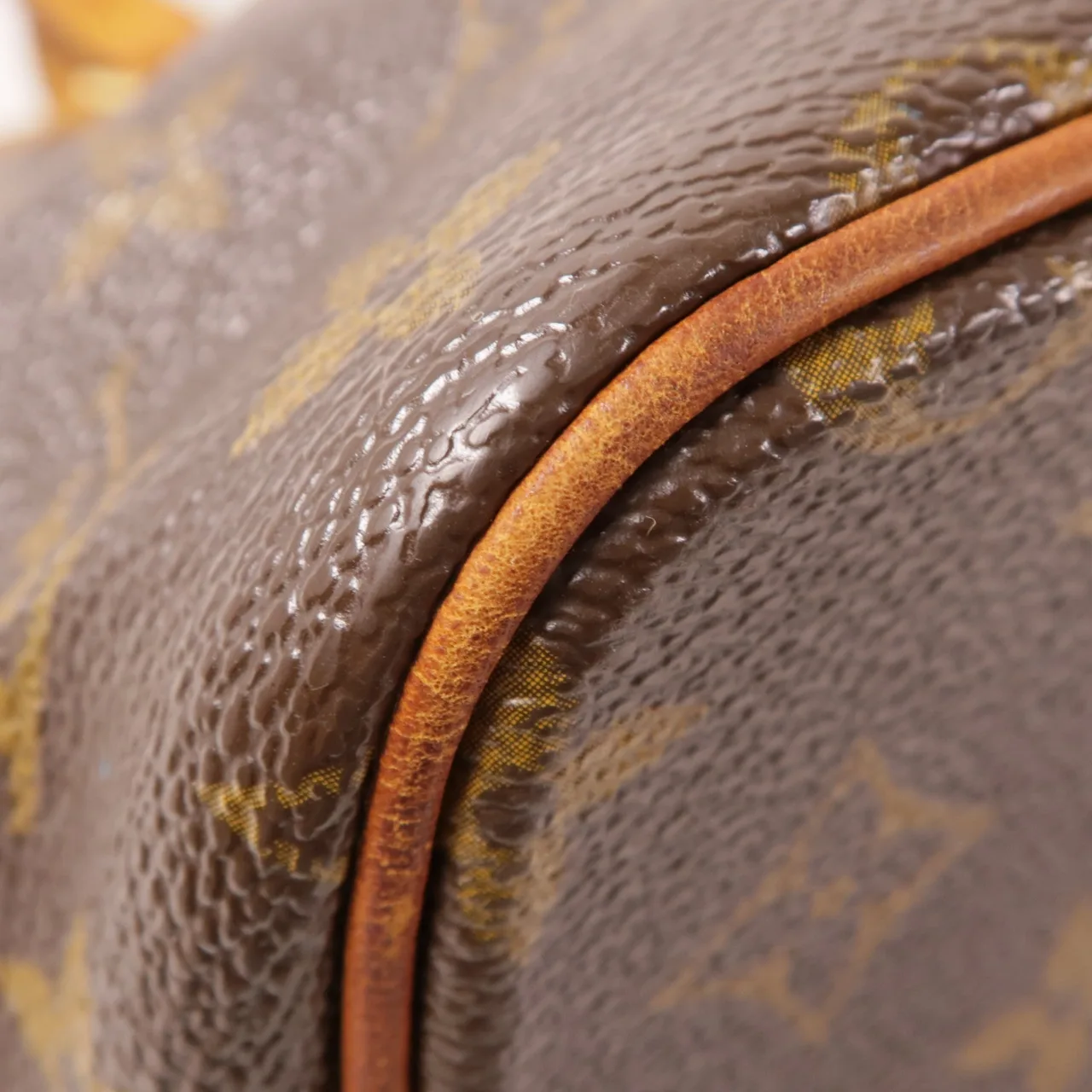 LOUIS VUITTON Palermo M40145 兩用包 塗層帆布 棕色 / Brown 塗層帆布 中古品B - 縮圖 7