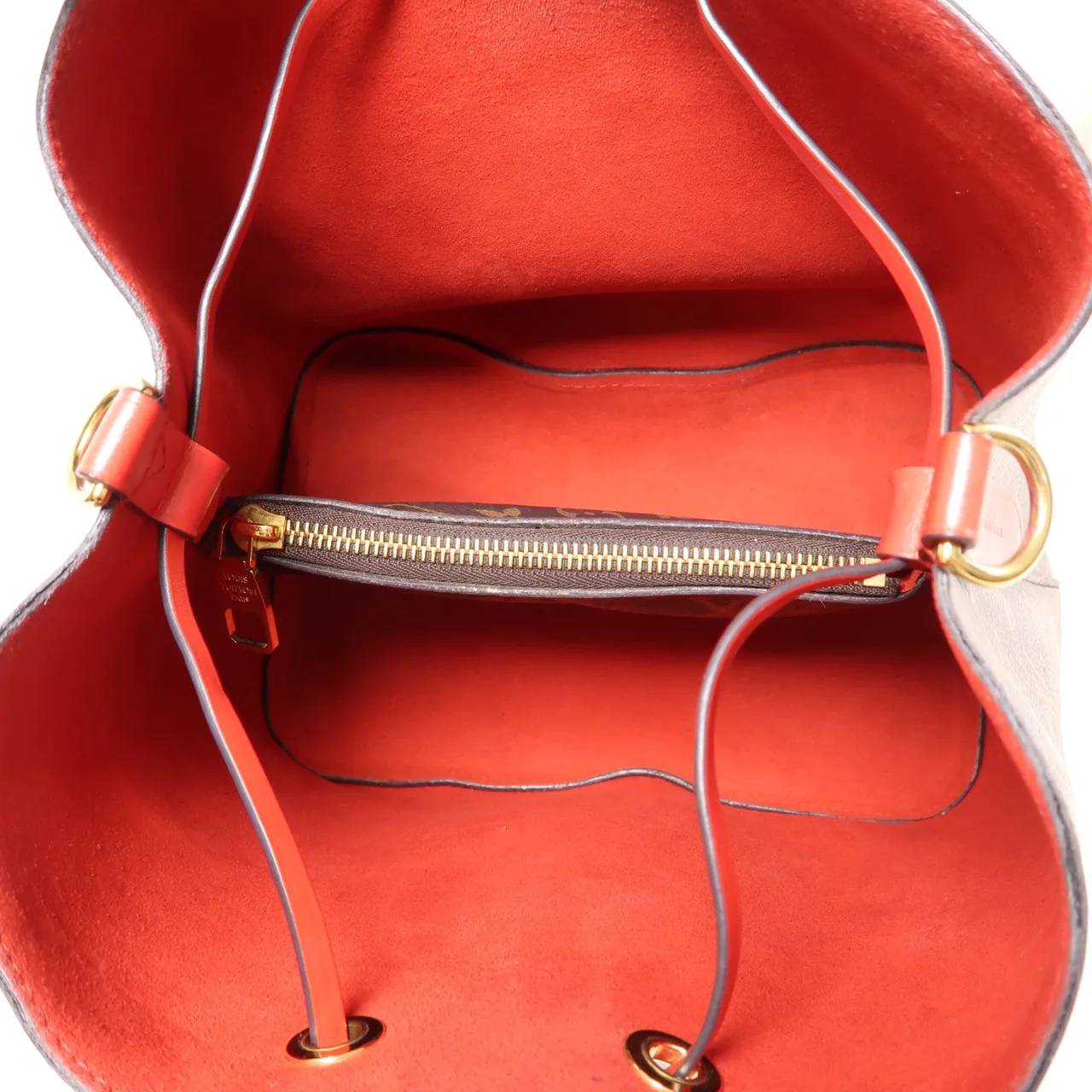 LOUIS VUITTON NeoNoe M44021 肩背包 塗層帆布 紅色 / Red 塗層帆布 中古品B - 縮圖 5