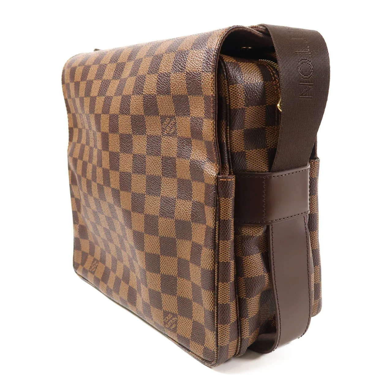 LOUIS VUITTON Naviglio N45255 肩背包 塗層帆布 棕色 / Brown 塗層帆布 中古品A - 縮圖 3
