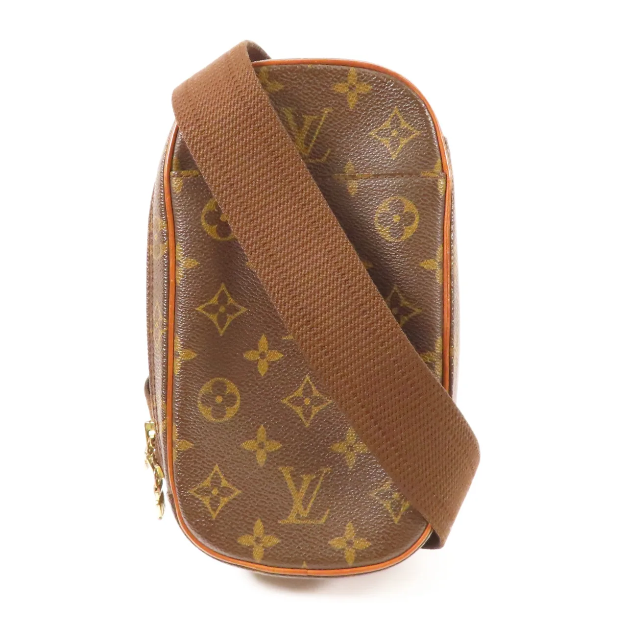 LOUIS VUITTON Pochette Gange M51870 腰包 塗層帆布 棕色