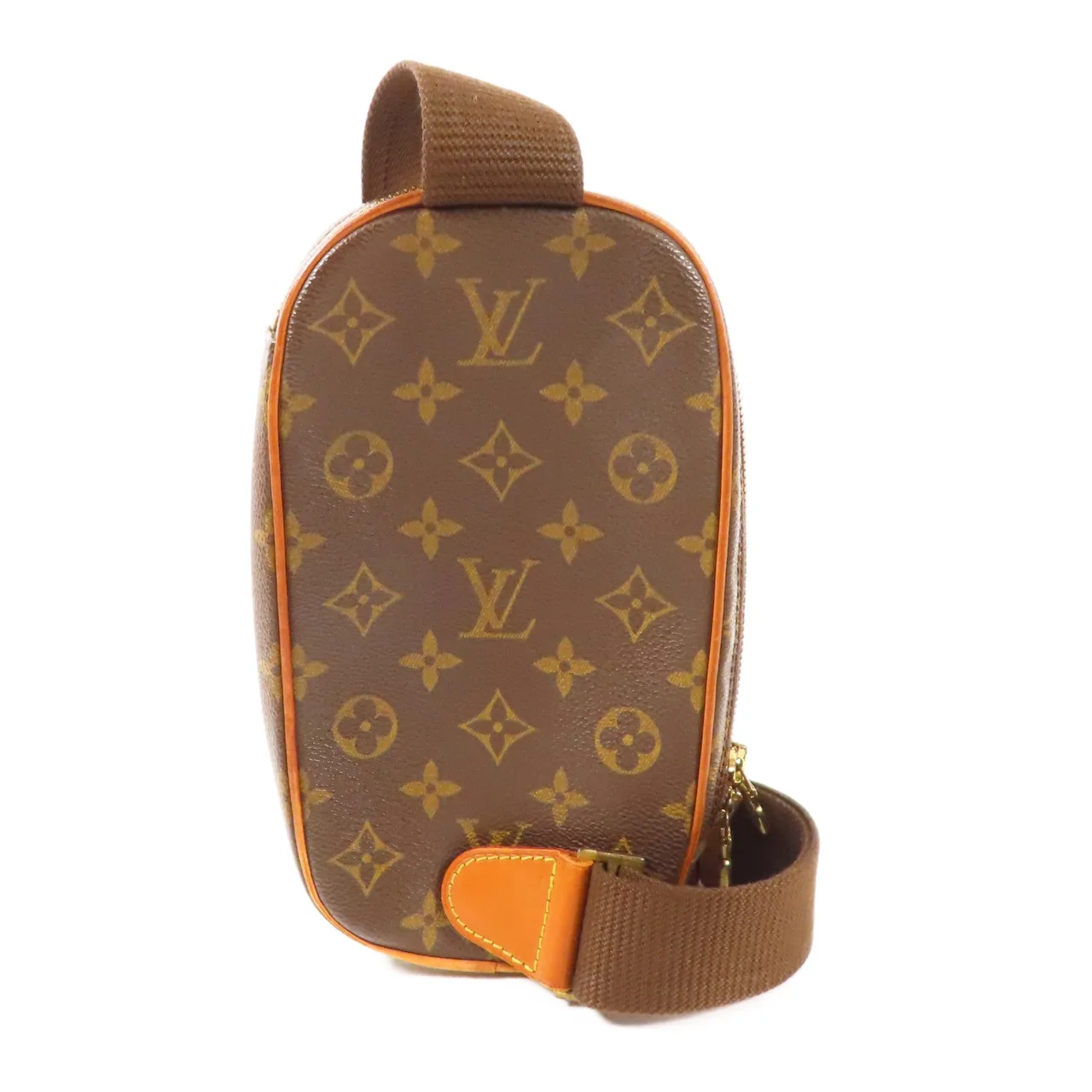 LOUIS VUITTON Pochette Gange M51870 腰包 塗層帆布 棕色 塗層帆布 中古品B - 縮圖 2