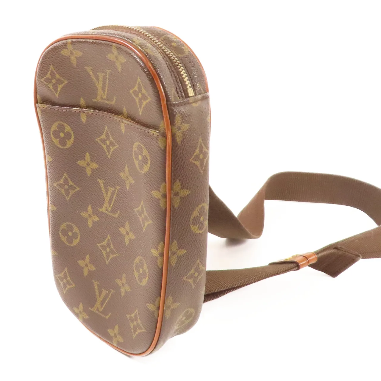 LOUIS VUITTON Pochette Gange M51870 腰包 塗層帆布 棕色 塗層帆布 中古品B - 縮圖 3