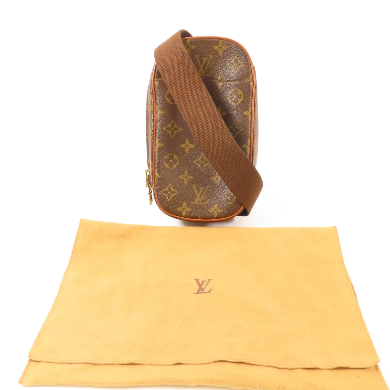 LOUIS VUITTON Pochette Gange M51870 腰包 塗層帆布 棕色 塗層帆布 中古品B - 縮圖 9