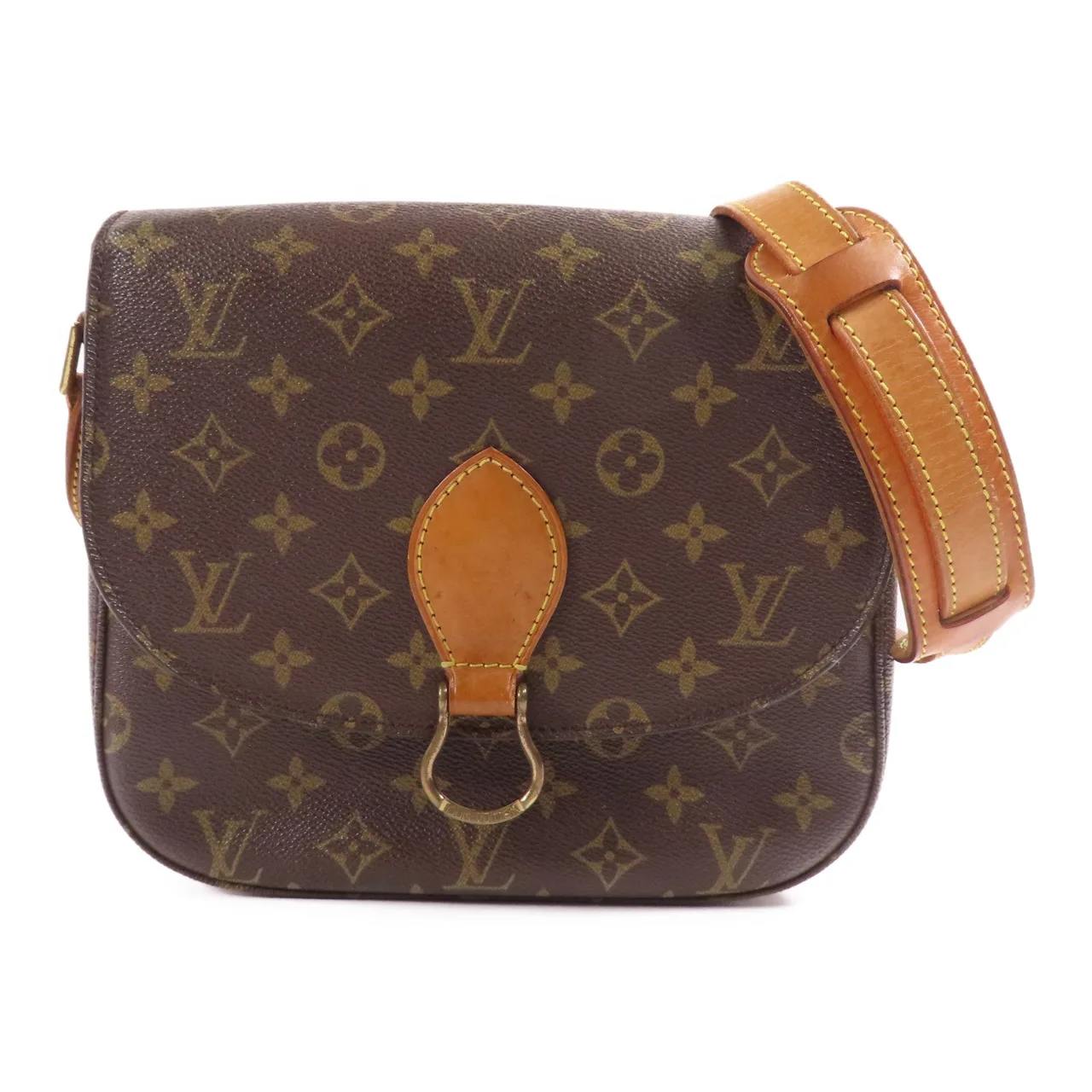 LOUIS VUITTON M51242 Shoulder Bag Coated Canvas 棕色 / Brown
