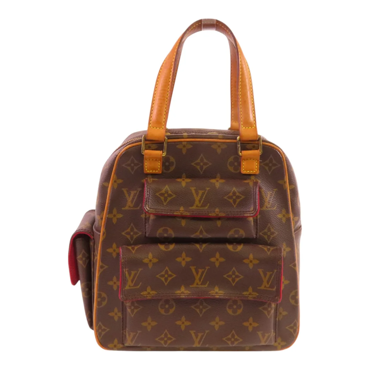 LOUIS VUITTON Excentri-cite M51161 Handbag Coated Canvas 棕色 / Brown