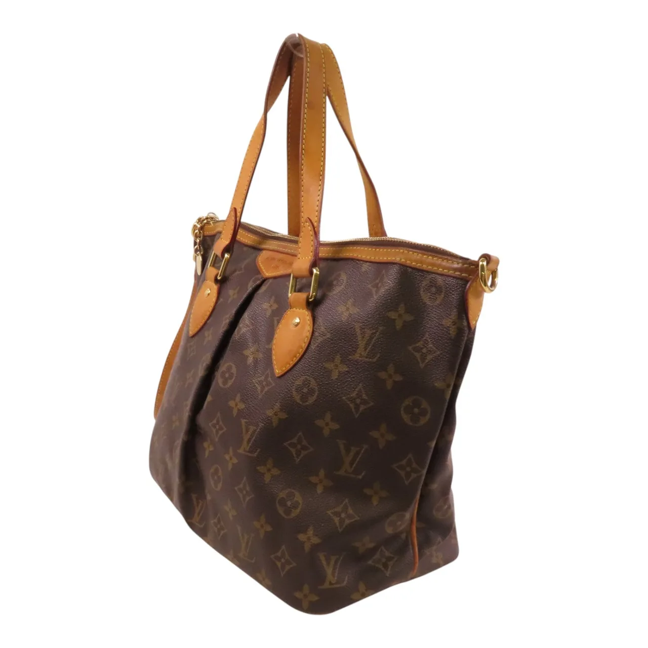 LOUIS VUITTON Palermo M40145 兩用包 塗層帆布 棕色 / Brown 塗層帆布 中古品B - 縮圖 3