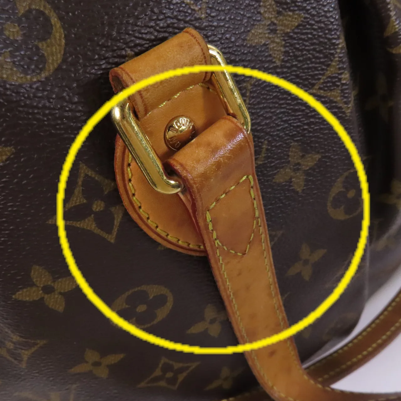 LOUIS VUITTON Palermo M40145 兩用包 塗層帆布 棕色 / Brown 塗層帆布 中古品B - 縮圖 17