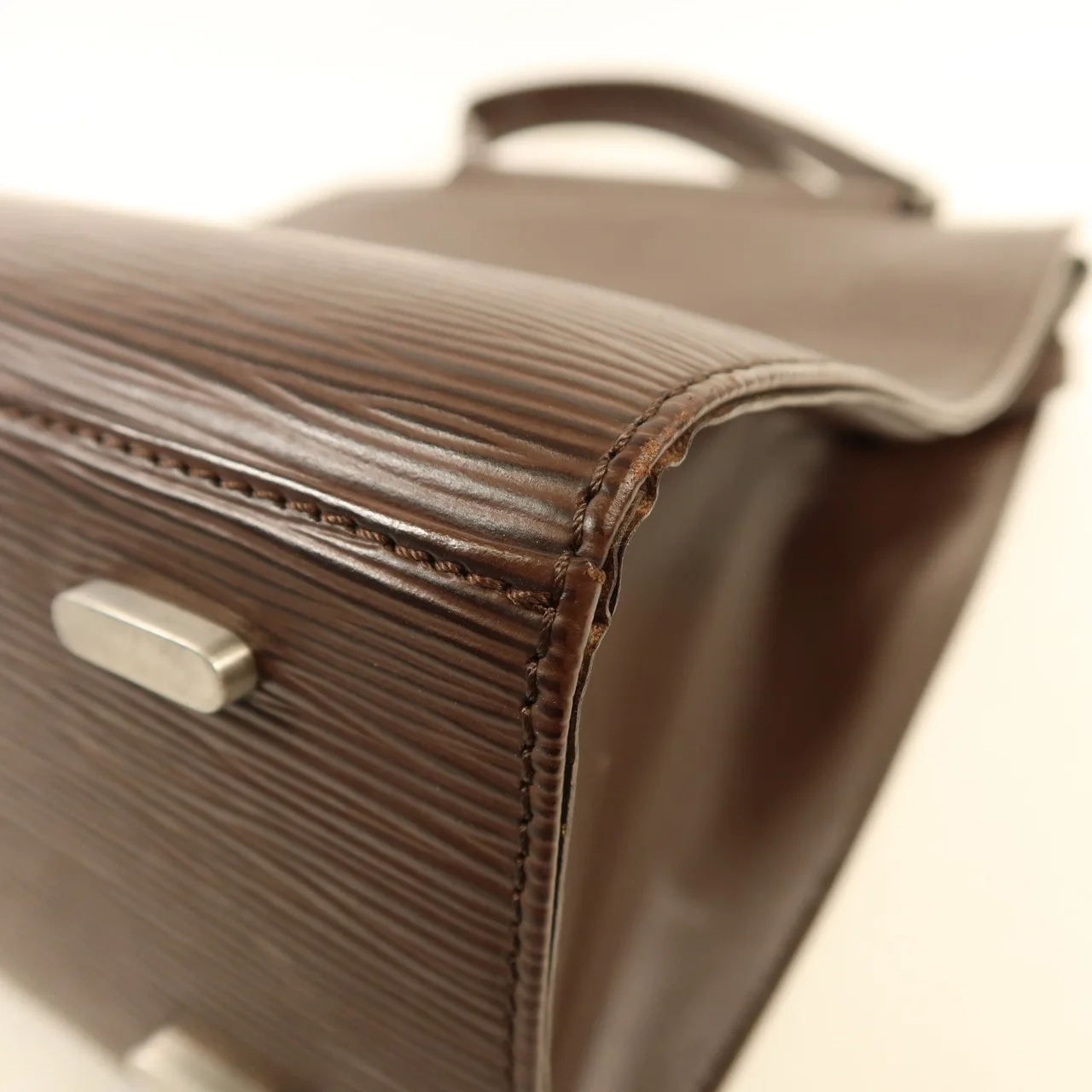 LOUIS VUITTON M52012 手提包 皮革 棕色 / Brown 皮革 中古品A - 縮圖 9