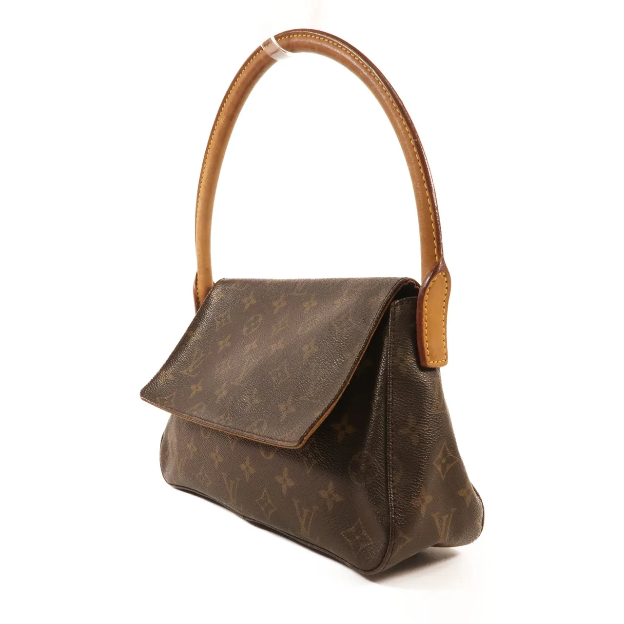 LOUIS VUITTON Loop M51147 肩背包 塗層帆布 棕色 / Brown 塗層帆布 中古品B - 縮圖 3