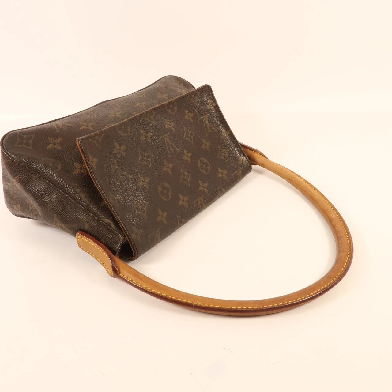 LOUIS VUITTON Loop M51147 肩背包 塗層帆布 棕色 / Brown 塗層帆布 中古品B - 縮圖 5