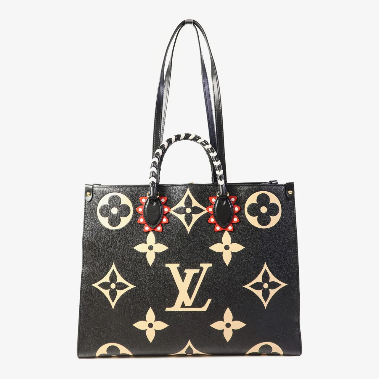 LOUIS VUITTON OnTheGo M45373 兩用包 牛皮 黑色 / Black 牛皮 中古品B - 縮圖 2
