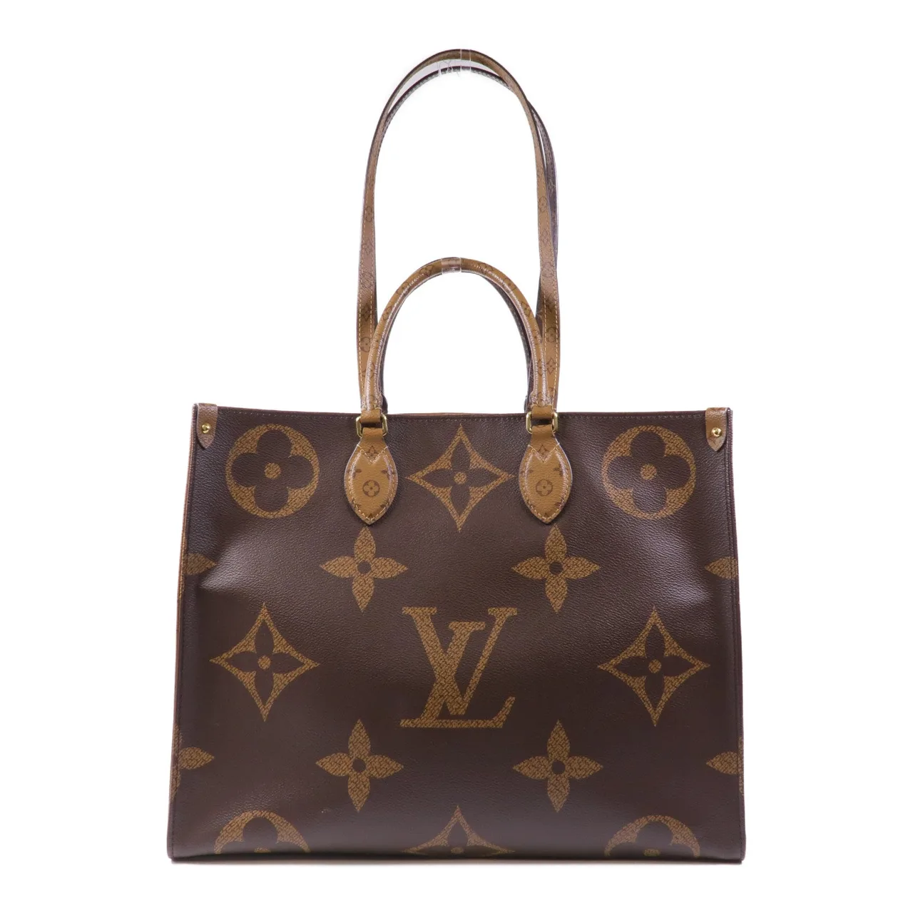 LOUIS VUITTON OnTheGo M45320 兩用包 塗層帆布 棕色