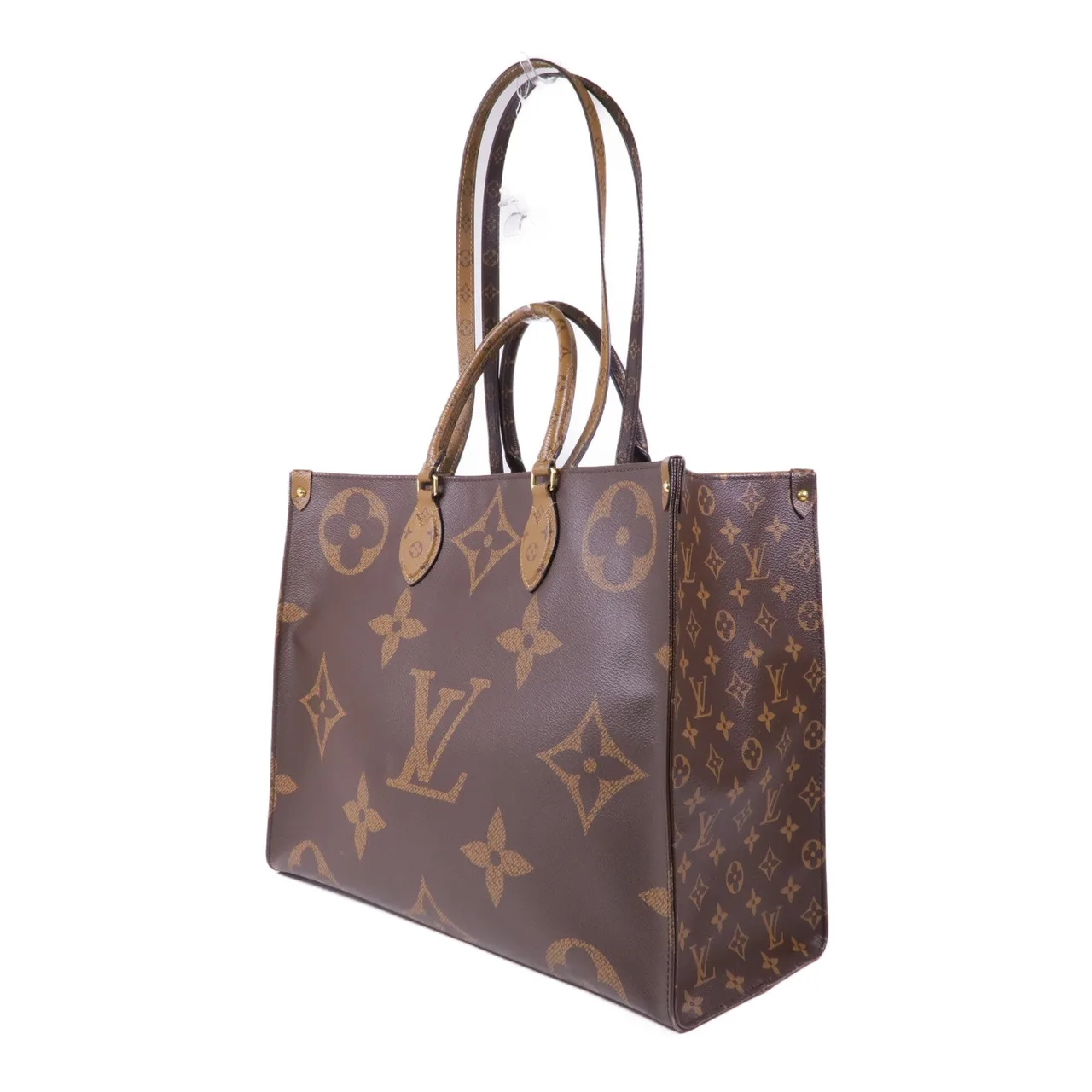LOUIS VUITTON OnTheGo M45320 兩用包 塗層帆布 棕色 塗層帆布 中古品B - 縮圖 3