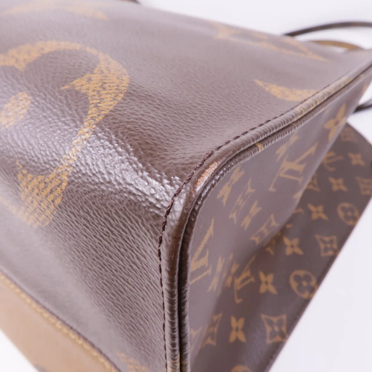 LOUIS VUITTON OnTheGo M45320 兩用包 塗層帆布 棕色 塗層帆布 中古品B - 縮圖 6