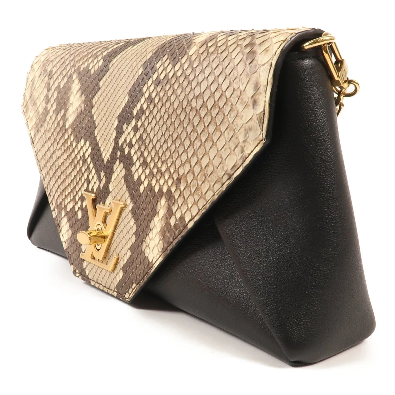 LOUIS VUITTON N94400 肩背包 x Python 黑色 / 棕色 / Black/Brwon x Python 中古品A - 縮圖 3
