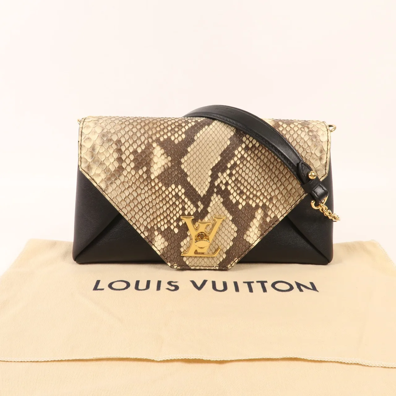 LOUIS VUITTON N94400 肩背包 x Python 黑色 / 棕色 / Black/Brwon x Python 中古品A - 縮圖 7
