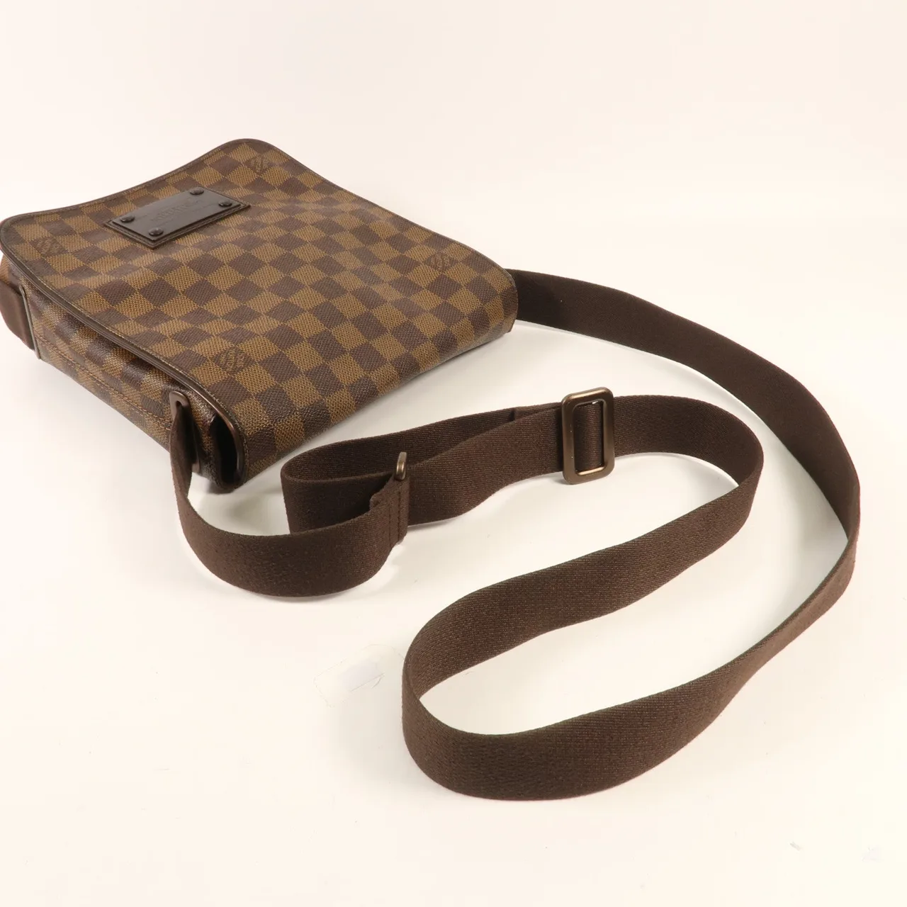LOUIS VUITTON Brooklyn N51210 肩背包 塗層帆布 棕色 / Brown 塗層帆布 中古品B - 縮圖 6