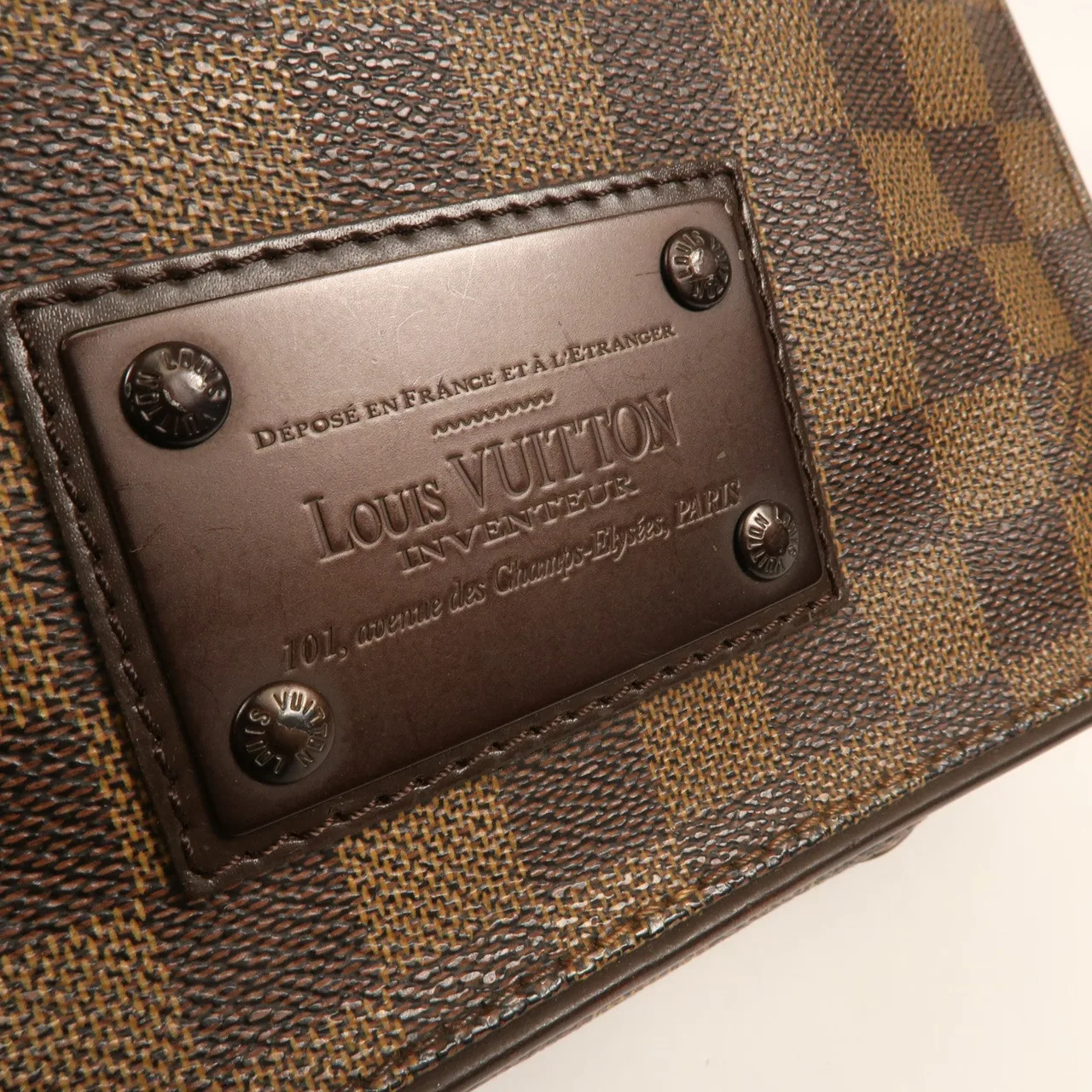 LOUIS VUITTON Brooklyn N51210 肩背包 塗層帆布 棕色 / Brown 塗層帆布 中古品B - 縮圖 11