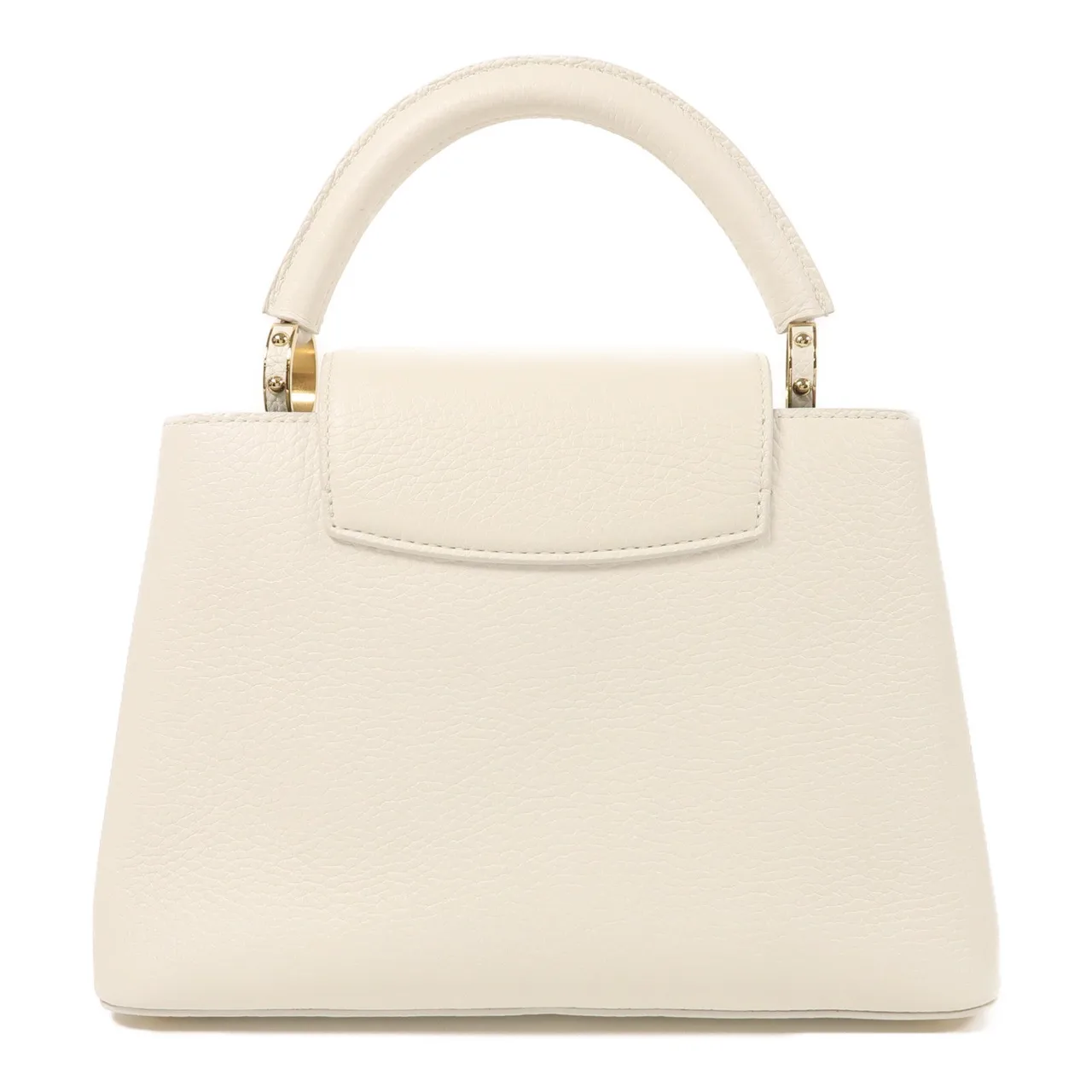 LOUIS VUITTON Capucines M23064 兩用包 牛皮 棕色 / White 牛皮 中古品A - 縮圖 2