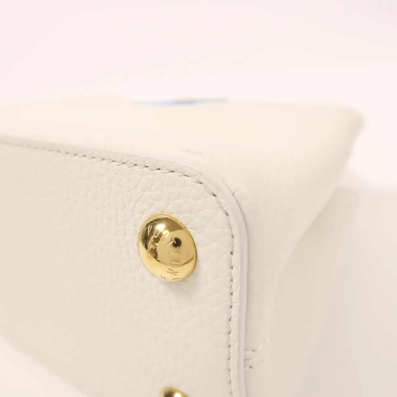 LOUIS VUITTON Capucines M23064 兩用包 牛皮 棕色 / White 牛皮 中古品A - 縮圖 10