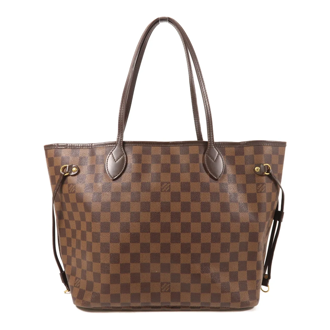 LOUIS VUITTON Neverfull N41358 托特包 塗層帆布 棕色