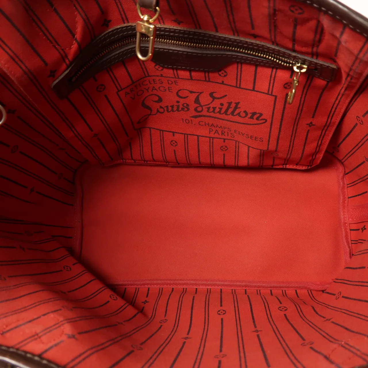 LOUIS VUITTON Neverfull N41358 托特包 塗層帆布 棕色 塗層帆布 中古品B - 縮圖 5