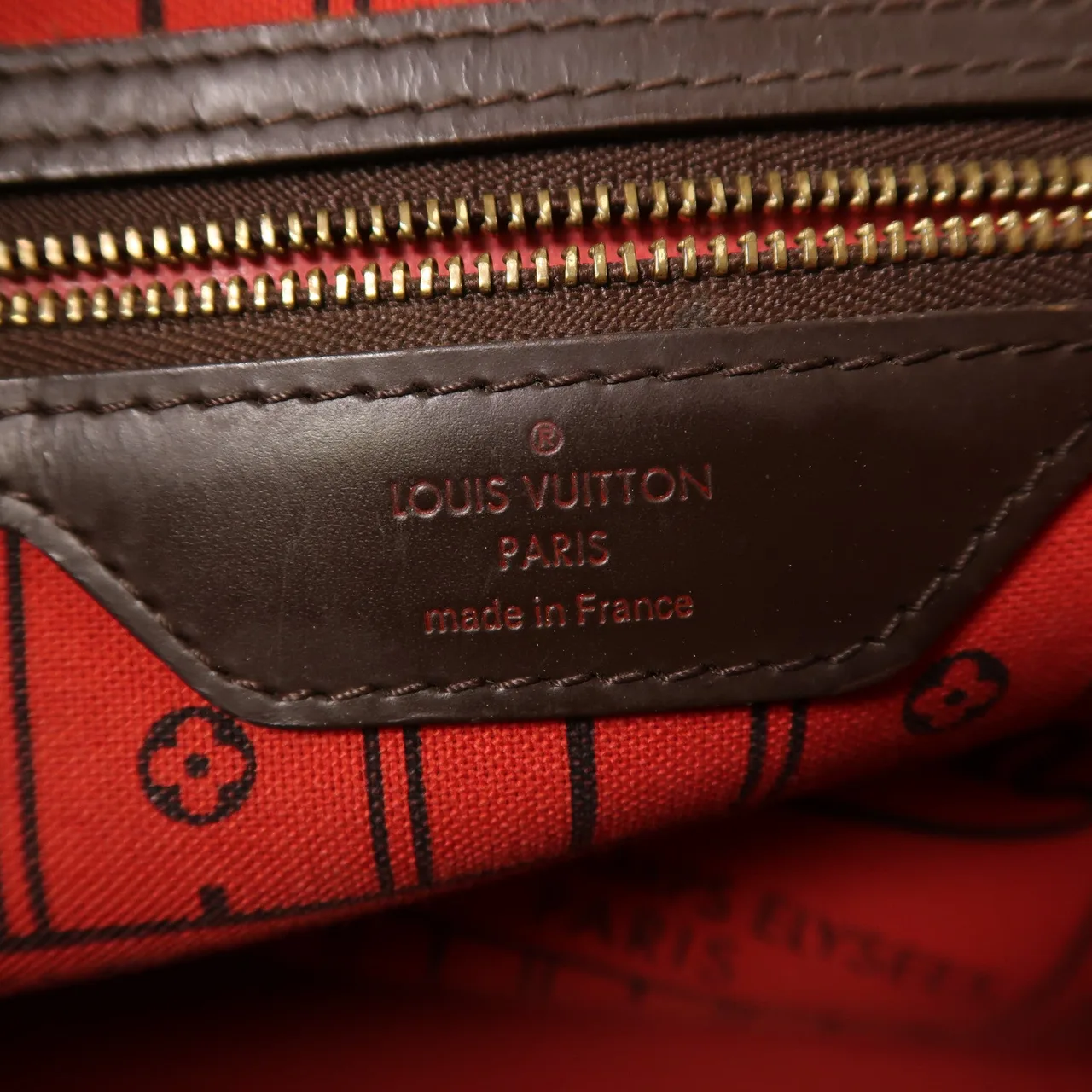 LOUIS VUITTON Neverfull N41358 托特包 塗層帆布 棕色 塗層帆布 中古品B - 縮圖 6