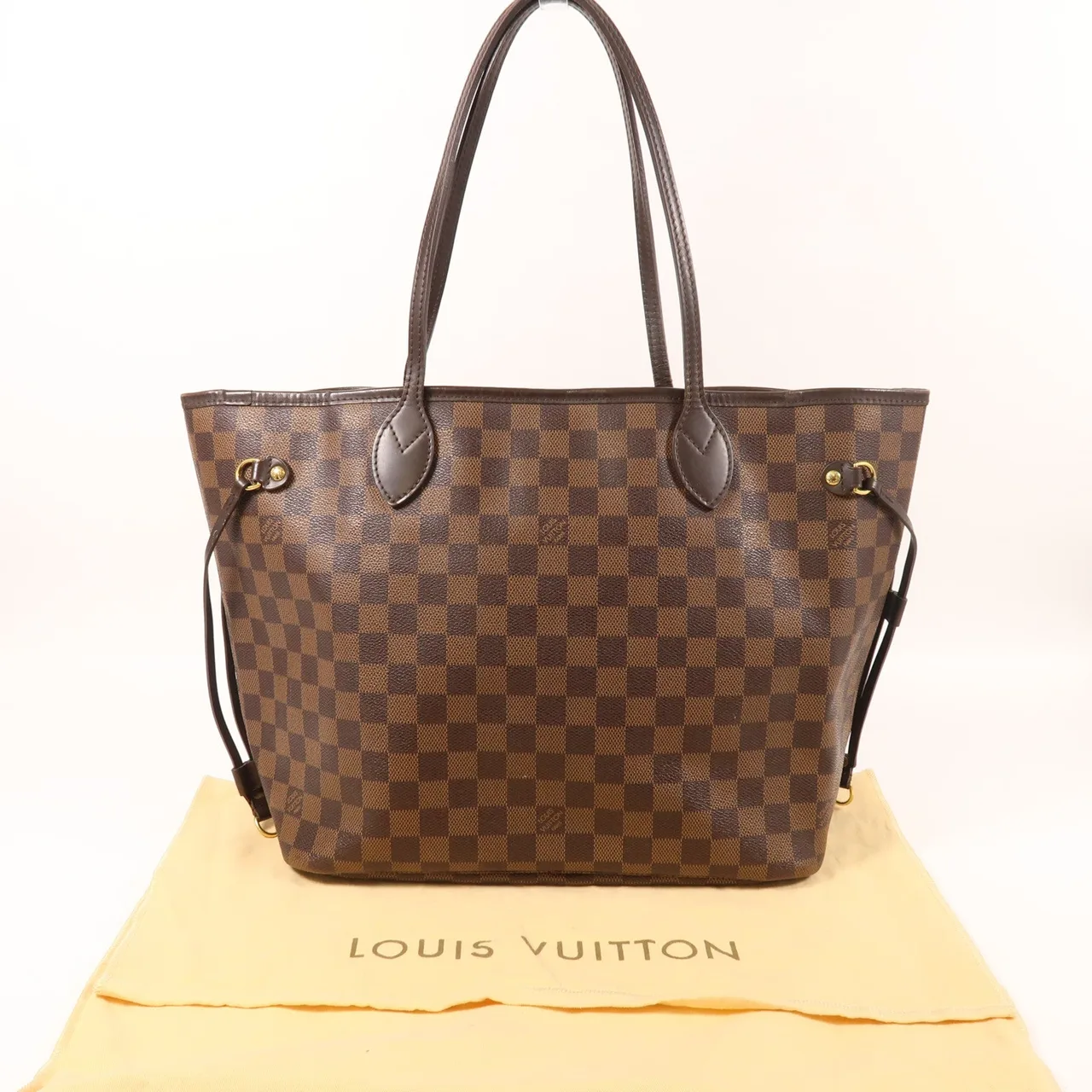 LOUIS VUITTON Neverfull N41358 托特包 塗層帆布 棕色 塗層帆布 中古品B - 縮圖 9