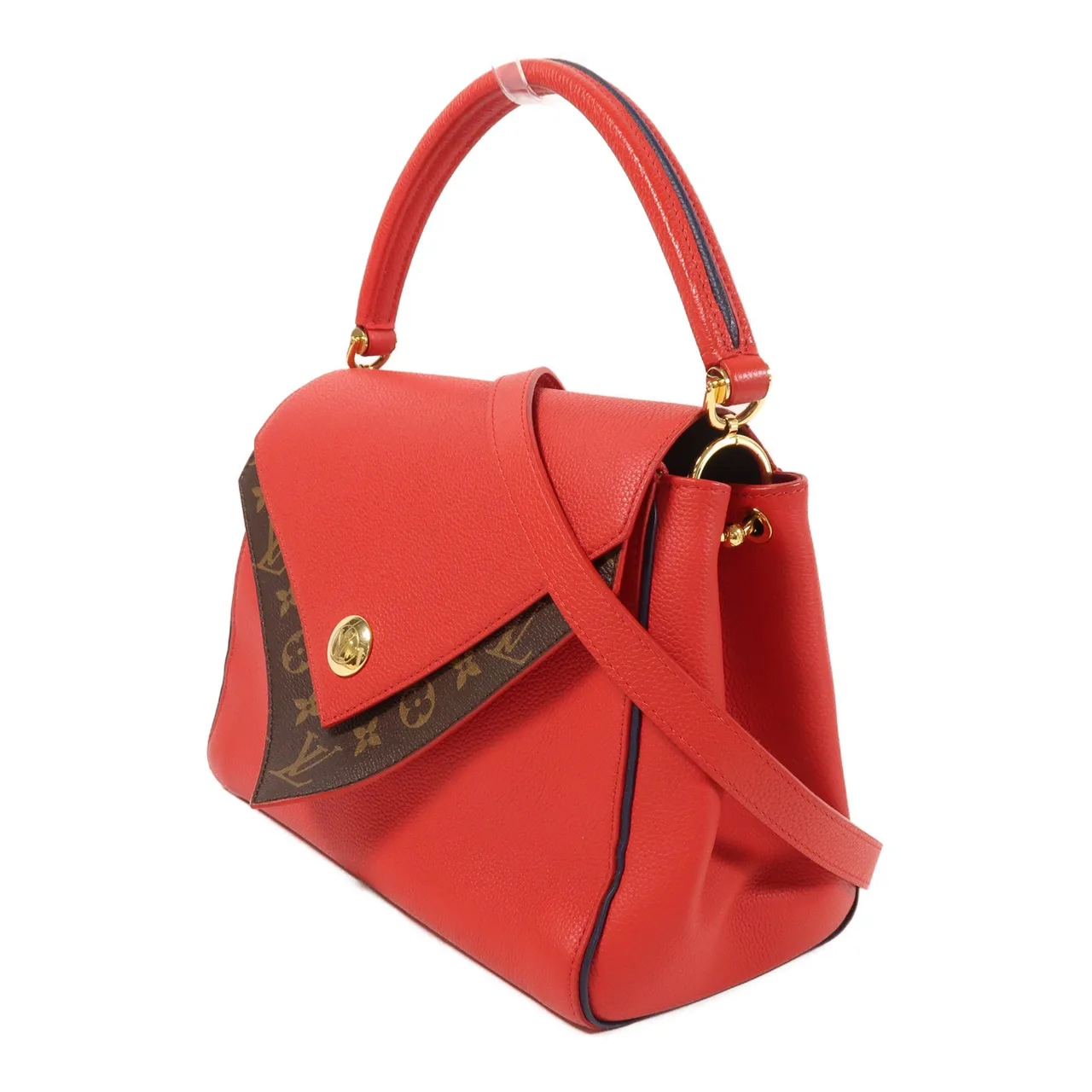 LOUIS VUITTON M54624 兩用包 塗層帆布 棕色 / 紅色 / Red/Browm 塗層帆布 中古品B - 縮圖 3