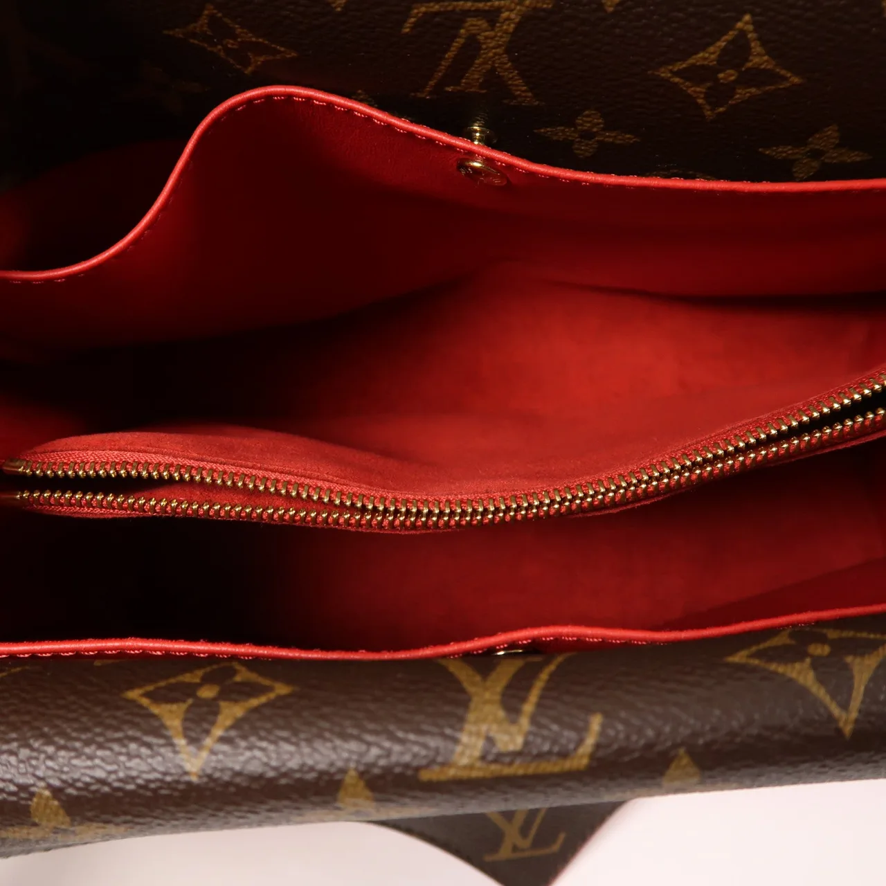 LOUIS VUITTON M54624 兩用包 塗層帆布 棕色 / 紅色 / Red/Browm 塗層帆布 中古品B - 縮圖 5