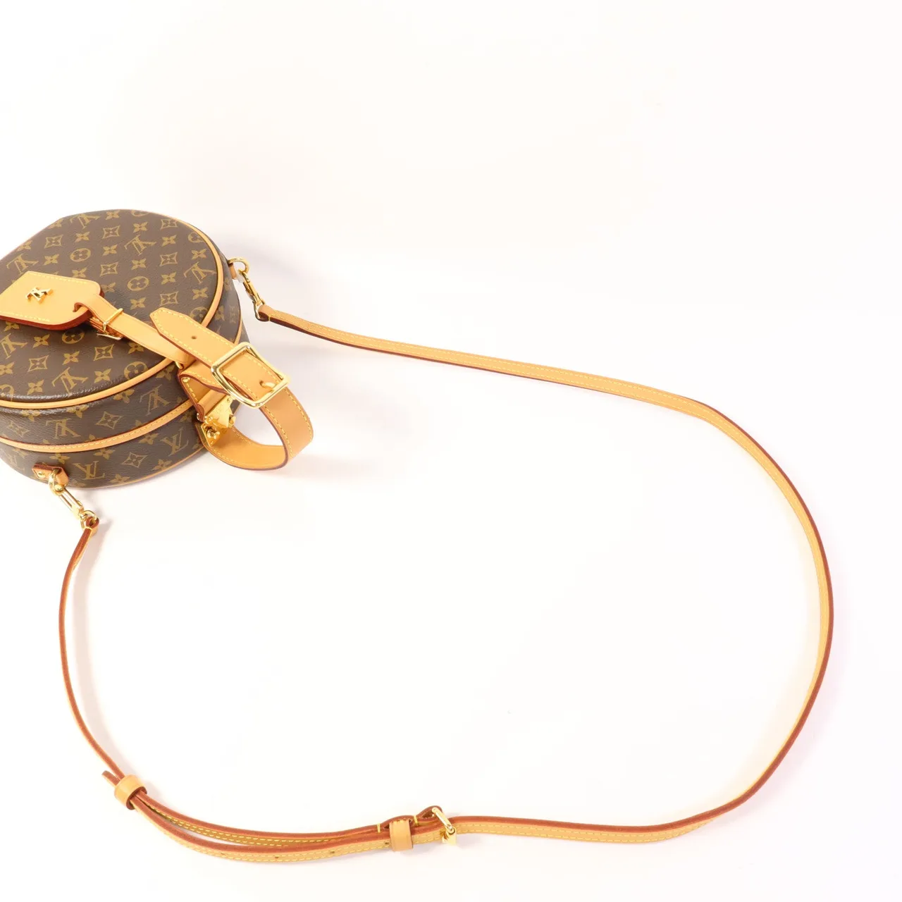 LOUIS VUITTON Petite Boite Chapeau M43514 兩用包 塗層帆布 棕色 塗層帆布 中古品A - 縮圖 5