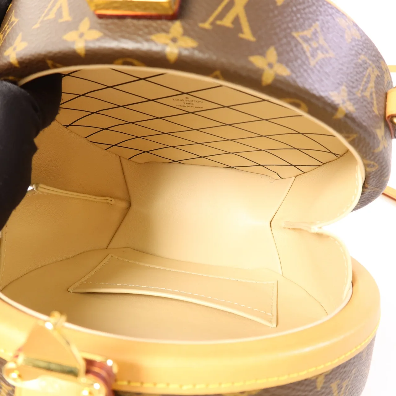LOUIS VUITTON Petite Boite Chapeau M43514 兩用包 塗層帆布 棕色 塗層帆布 中古品A - 縮圖 6