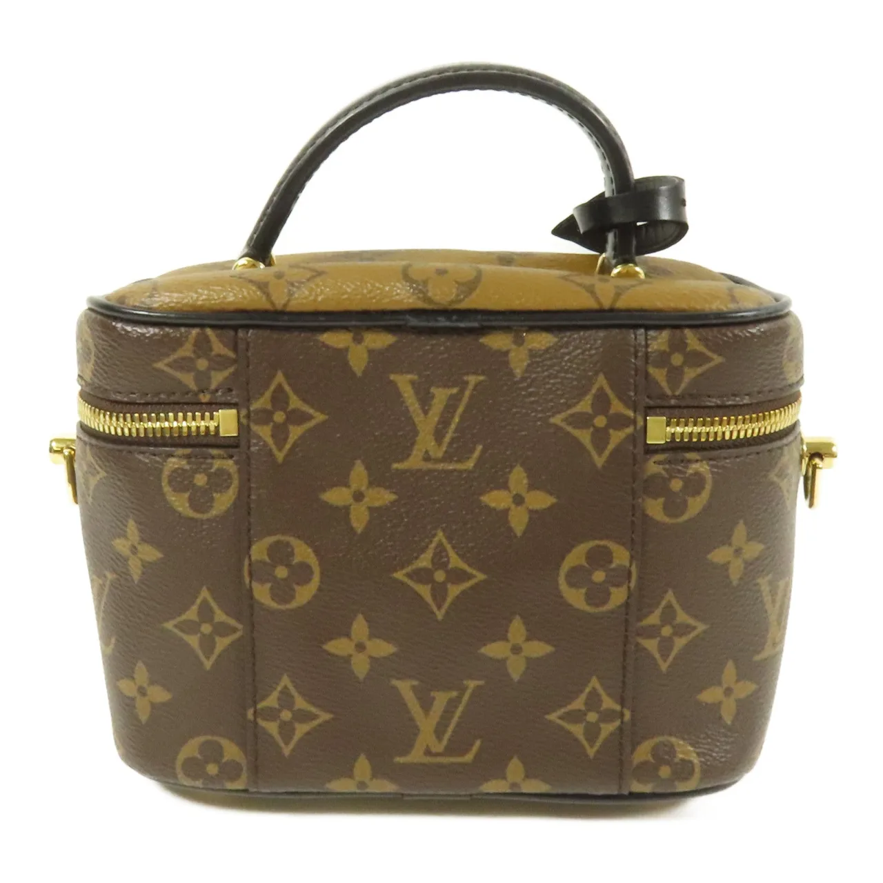 LOUIS VUITTON Vanity M45165 兩用包 塗層帆布 棕色 / Brown 塗層帆布 中古品A - 縮圖 2