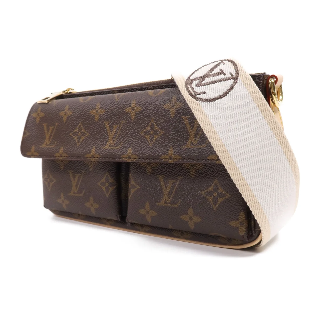 LOUIS VUITTON M46999 兩用包 塗層帆布 棕色 塗層帆布 新品同様 - 縮圖 3