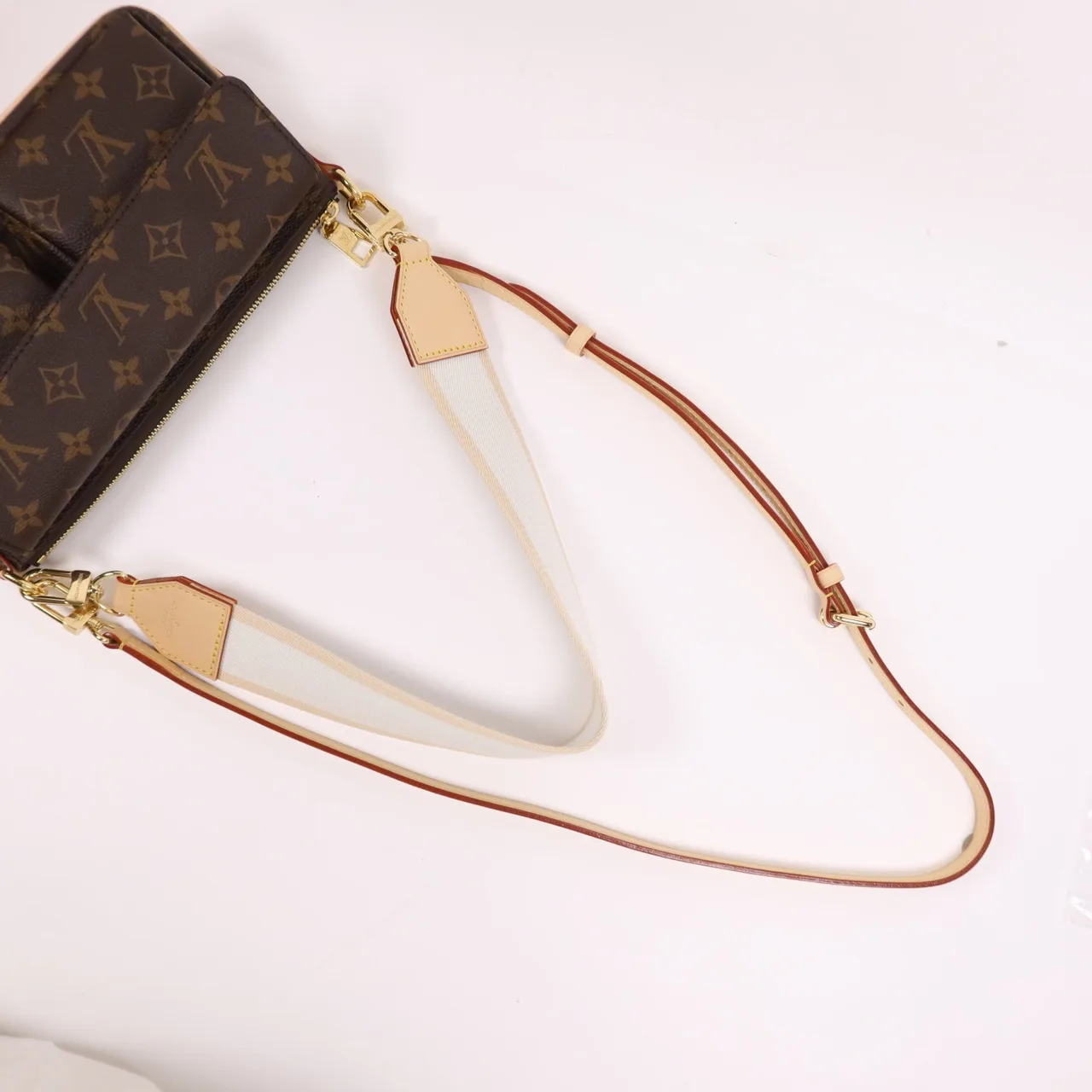 LOUIS VUITTON M46999 兩用包 塗層帆布 棕色 塗層帆布 新品同様 - 縮圖 7