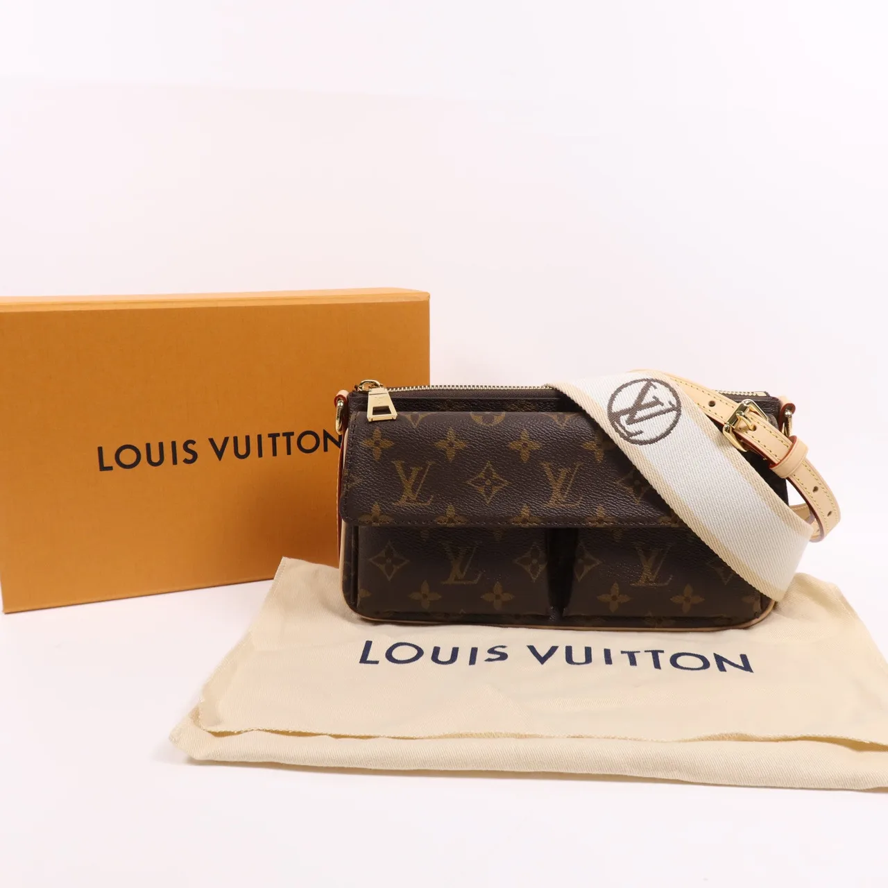 LOUIS VUITTON M46999 兩用包 塗層帆布 棕色 塗層帆布 新品同様 - 縮圖 8