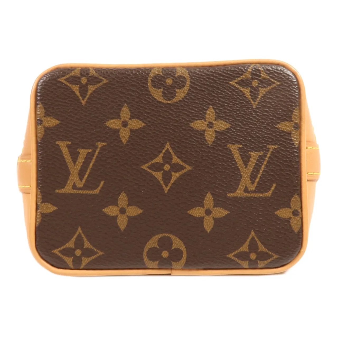 LOUIS VUITTON Nano Noe M81266 兩用包 塗層帆布 棕色 / Brown 塗層帆布 中古品A - 縮圖 4
