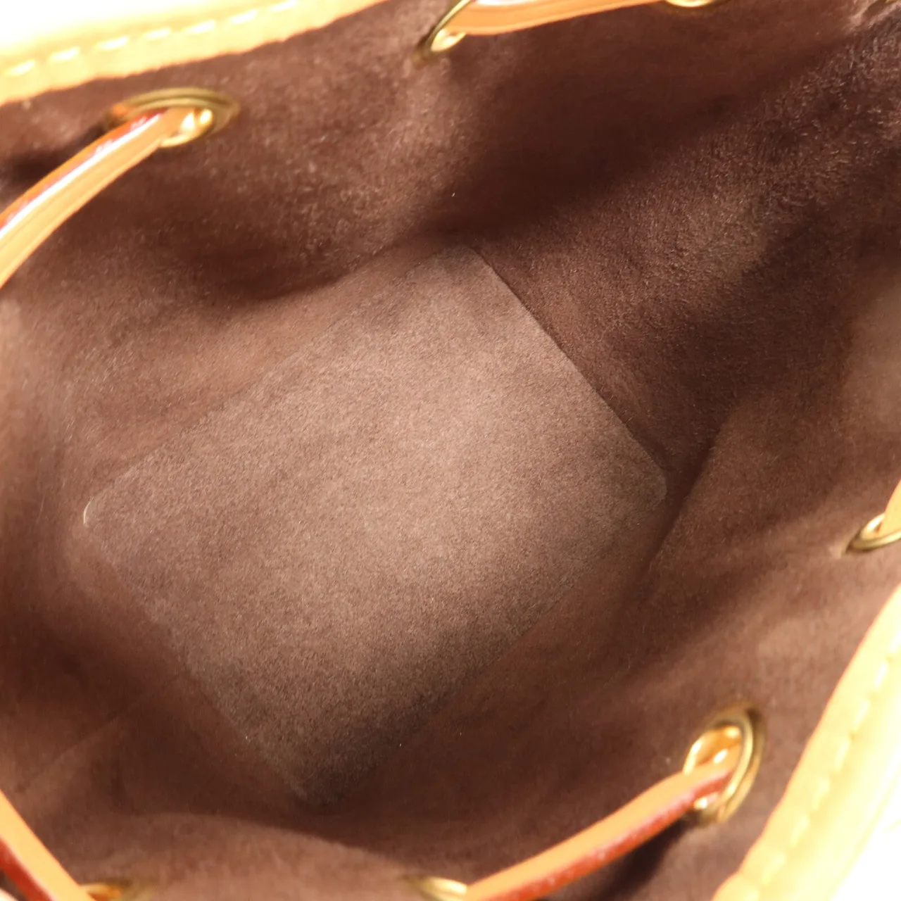 LOUIS VUITTON Nano Noe M81266 兩用包 塗層帆布 棕色 / Brown 塗層帆布 中古品A - 縮圖 5