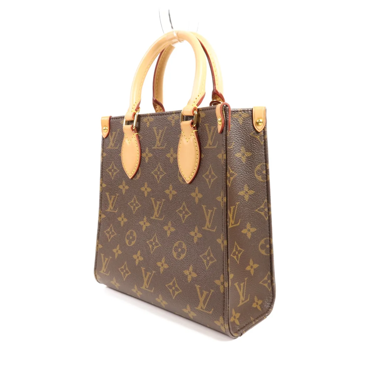 LOUIS VUITTON Sac Plat M46265 兩用包 塗層帆布 棕色 塗層帆布 中古品A - 縮圖 3